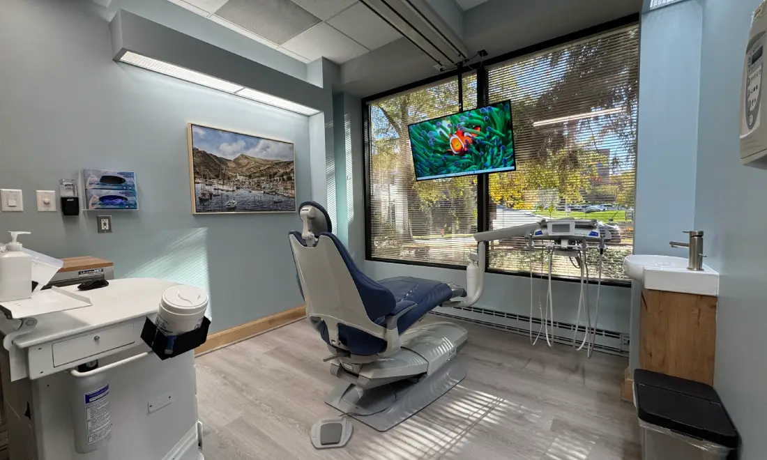 Treatment room (operatory) at Osler Dental Professionals in Towson, MD